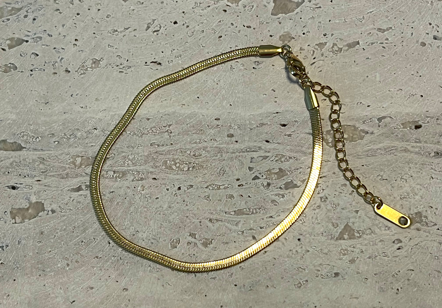 Flad snake armbånd