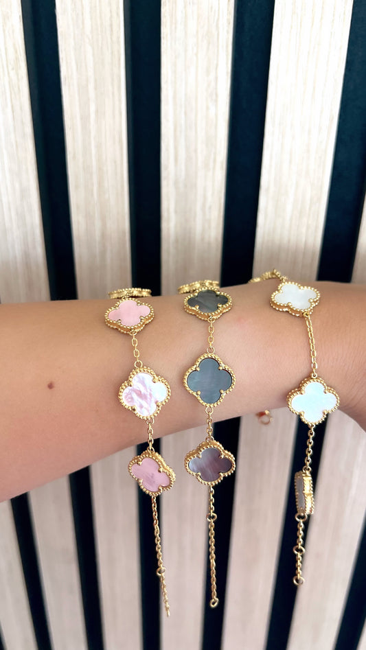 Shell kløver armbånd