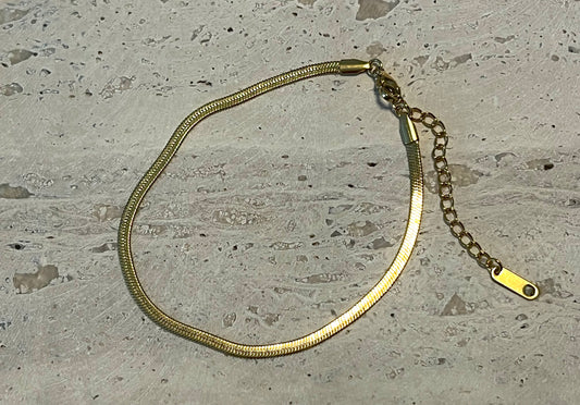 Flad snake armbånd